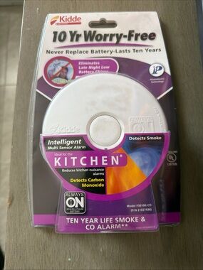 Kidde Kitchen Combination Smoke Carbon Monoxide Alarm 10-Year Lithium Battery